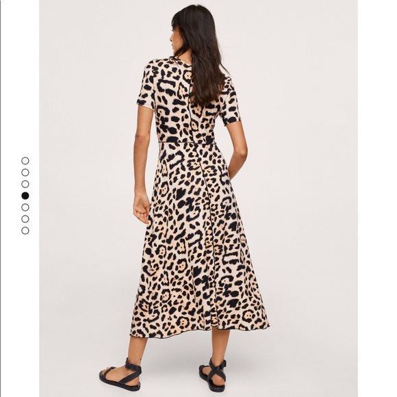 Mango midi leopard dress - Picture 5 of 8
